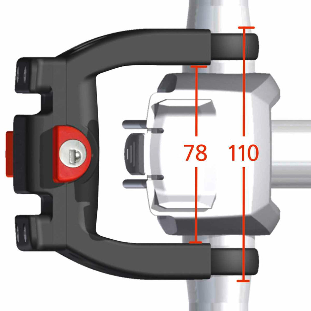 KLICKfix Lenker Adapter E mit Schloss