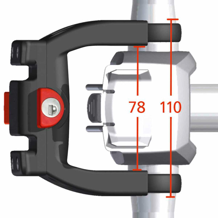 KLICKfix Lenker Adapter E mit Schloss